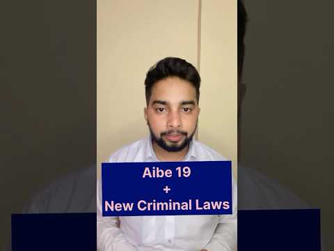 New Laws are part of AIBE 19 ! #aibe #criminallaw #newlaws #syllabus