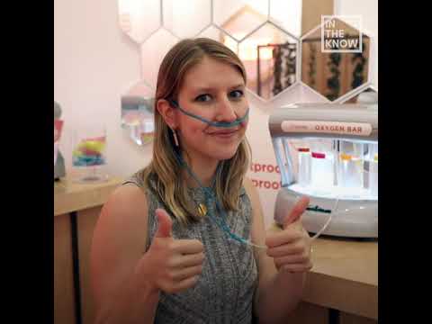 Oxygen bar charges your body and helps cure hangovers