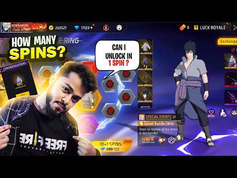 Free Fire SASUKE BUNDLE Unlocking and Gameplay | Free Fire New Naruto Event