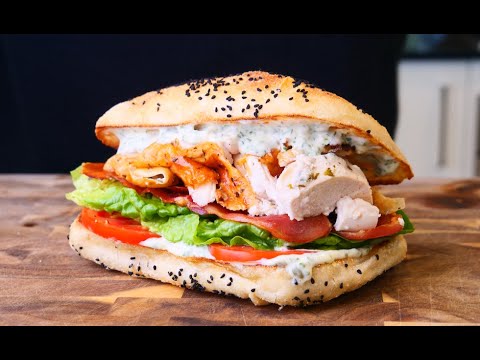 Roast chicken sandwich recipe w/ crispy prosciutto & herby mayo