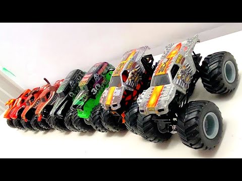 MONSTER JAM | HOT WHEELS  vs SPIN MASTER | GRAVE DIGGER | MAX-D | EL TORO LOCO | MONSTER TRUCKS