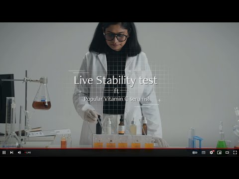 Live Vitamin C Serum test featuring our CEO #vitamincserumforface #vitamincserum