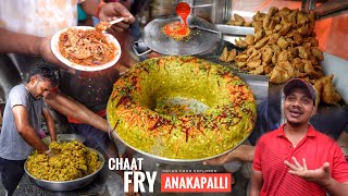 Anakapalli Fry Chaat | Unique Chaat Of India | Andhra Famous Samosa Chaat Only Rs.35/- | Street Food