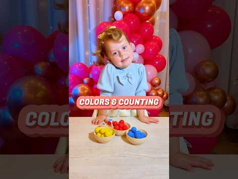 Colors & Counting Game for Toddlers | Educational Activities for Toddlers #shorts