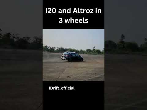 tata Altroz and Hyundai i20 on 3 wheels #tata #Hyundai