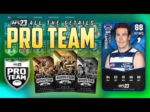 AFL PRO TEAM IS HERE!! Everything you need to know