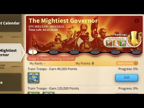 KvK 1 MGE Troop Training & 2420 Level 4 Pass - Rise of Kingdoms