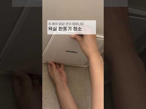 화장실 환풍기 청소 방법 힘펠 욕실 청소 꿀팁