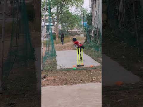 9 years Rishi rathwa Batting practice with side arms #cricket #bating #viralshort #like #ytshort