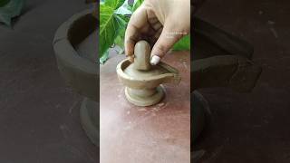 shivling🔱 made by soil #mahadev🙇 #art #shorts #shortsfeed #shivling🙏 #harharmahadev 🚩..