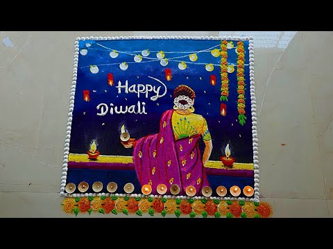 Beautiful & Unique Diwali Rangoli designs | Diwali Lakshmi pujan Rangoli design