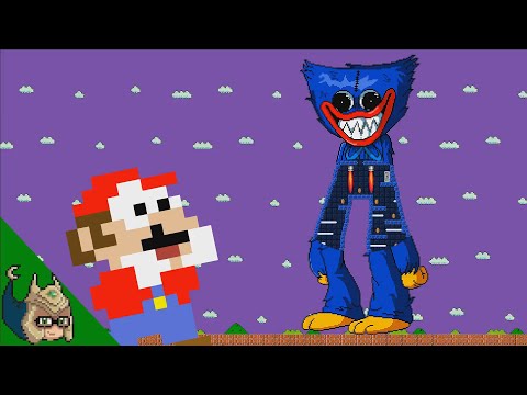 Mario vs the GIANT Huggy Wuggy MAZE (Poppy Playtime-Mario Cartoon Animation)