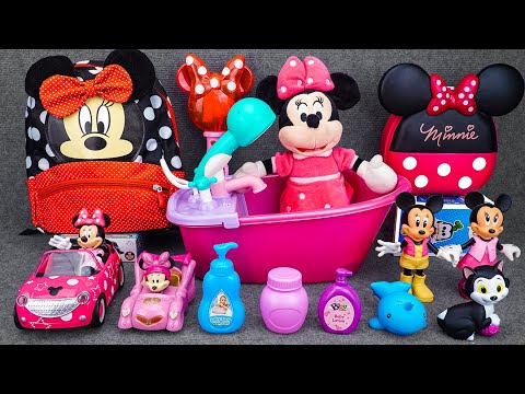 Satisfying with Unboxing Cute Pink Minnie Mouse Bathtub Playset | Review Toys ASMR