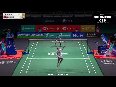 Malaysia Open 2025 | Miyazaki (Jepang) Vs Blichfeldt (Denmark) | Perjuangan Melelahkan