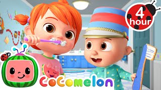 How To Brush Your Teeth! 🦷 | 4 HOURS OF COCOMELON | CoComelon Nursery Rhymes for Kids