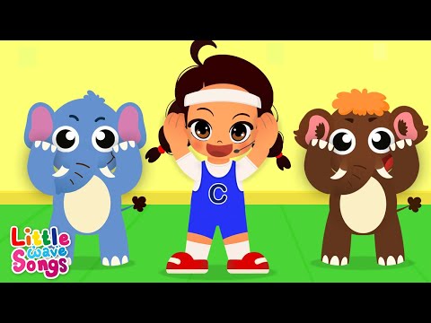 Head Shoulders Knees & Toes | Nursery Rhymes For Toddlers | Little Wave Songs   Baby Coc