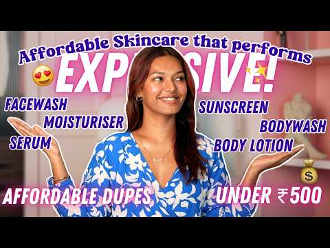 Affordable Skincare that performs EXPENSIVE!✨💸 | Mostly UNDER ₹500 | Sarah Sarosh