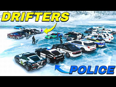 Police vs Drifters But we are on ICE - RP and funny moments - Car Parking Multiplayer NEW UPDATE