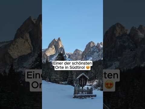 Wow!😍☃️🏔️ Kennst du schon diesen malerischen Ort in Südtirol?🫶