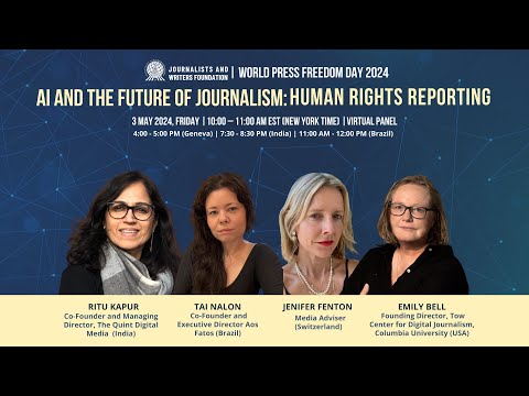 World Press Freedom Day 2024 - AI and the Future of Journalism: Human Rights Reporting