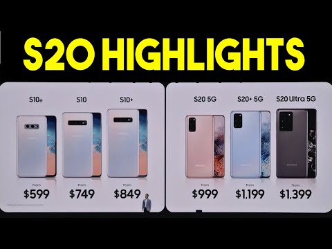 Samsung Galaxy S20 / S20 Plus / S20 Ultra - HIGHLIGHTS Live Launch Samsung Unpacked