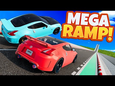 We Jumped FAST Cars on MEGA STUNT RAMPS in BeamNG Drive Mods!