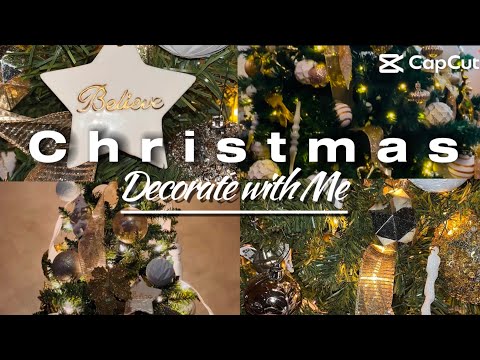 Decorate with me for Christmas 2024 | Christmas Tree 2024 | White and Gold Christmas Decorations