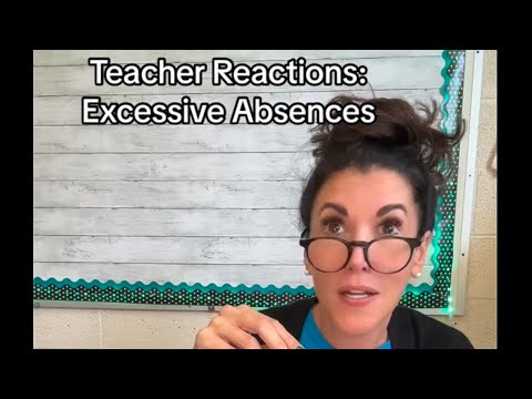 Excessive Absences #teacher #teacherlife #schoollife #school #teachers #highschool