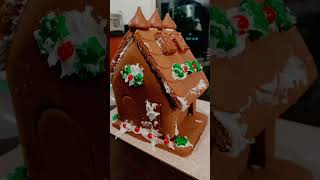 My gingerbread house!! #gingerbreadhouse #vlogmas #countdown #2022 #fypシ #trending #viral ￼