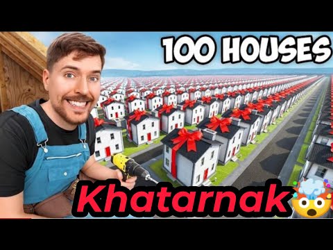 Mr Beast Made 100 Houses For Some Poor People And I Am Reacting