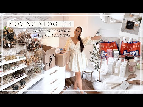 MOVING VLOG #4 | B&M + ALDI NEW IN & HAUL, THE LAST OF THE PACKING!