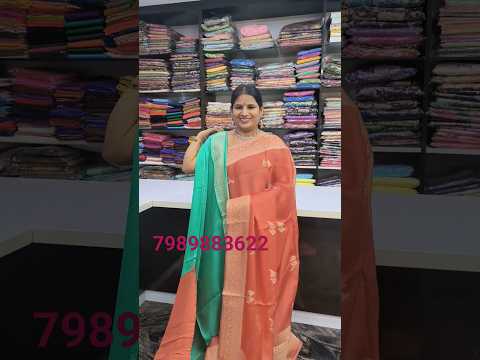 MUSHROO SATIN BANARASI SAREES || SRI MANASA SAREES ANANTAPUR #viral #satin#bana#womensfashion