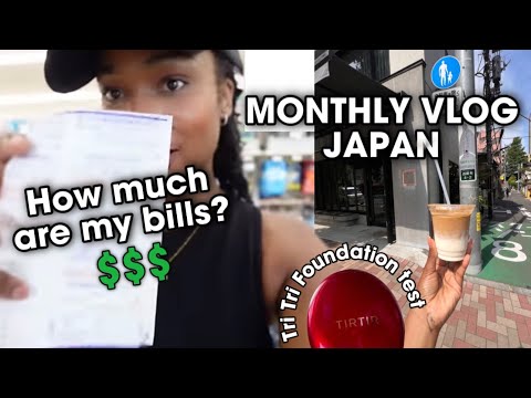 MONTHLY VLOG JAPAN | Cost of Living, How much are my bills, Cafes, Summer vlog