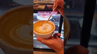 Happy New Year 🎉2025 #happynewyear2025 #newyear #welcome2025 #latteart #shortvideo #shorts #barista