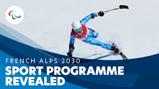 French Alps 2030 Paralympic Winter Games Sport Programme Revealed ❄️🔥