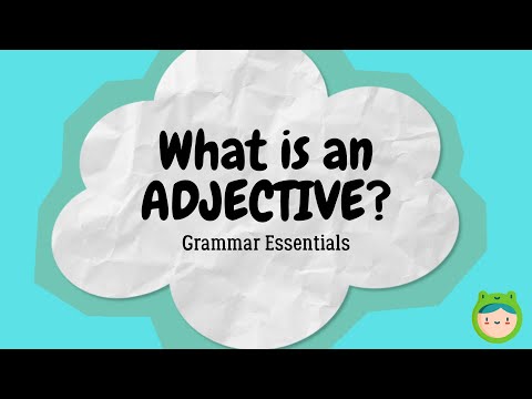 What is an adjective? 🤔 Easy English Grammar ESL, ELL, KIDS📚