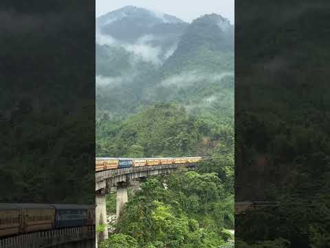 Scenic View 🥰🥰 #indianrailways #mountains #rain #trending #shorts