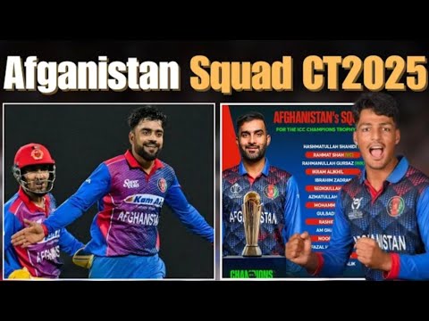 AFGANISTAN Squad Announced For Champions Trophy 2025 #afghanistan #rashidkhan