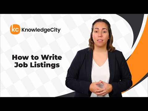 How to Write Job Listings | KnowledgeCity