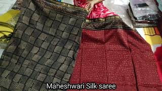 Maheshwari Silk Sarees new collection ।। Free shipping ।। silk Sarees collection।। part 518