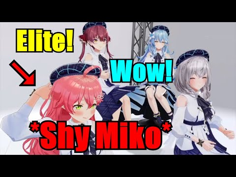 Miko's Shy Reaction to Holomems' Praises Is Too Cute!!! ft. Marine, Noel, Lamy, Koyori【Hololive】