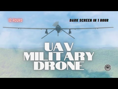 Steady UAV Military Drone Sound ⨀ Deep Sleep & Focus with Soothing White Noise