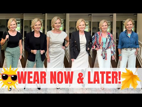 ☀️Summer to Fall 🍁 Transition Outfits! Fashion Over 50