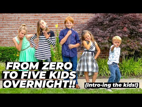 FROM ZERO TO FIVE CHILDREN OVERNIGHT | Who are we?? #shorts