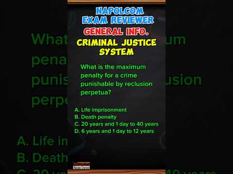 NAPOLCOM Reviewer | General Information - Criminal Justice System #napolcomreviewer #napolcomexam