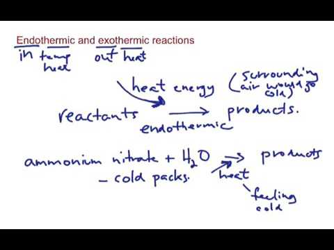 Endothermic and Exothermic Reactions