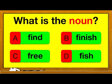 NOUNS QUIZ 🤔 📚 | Find the nouns in the sentence | English Grammar | Parts of speech