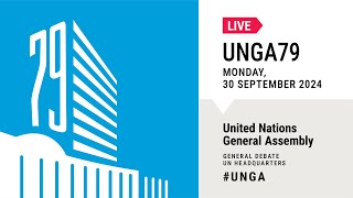 #UNGA 79 General Debate Live - 30 September 2024 (Day 6)