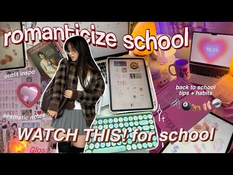 🪩 HOW TO ROMANTICIZE SCHOOL🩰🐆 A+ student back to school/ study motivation & pinterest student habits