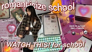 🪩 HOW TO ROMANTICIZE SCHOOL🩰🐆 A+ student back to school/ study motivation & pinterest student habits